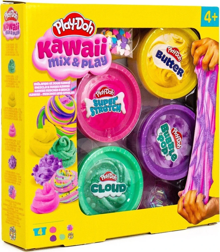 „Play-Doh“ – Kawaii „Mix Play“ 4 vnt. pakuotė (334-240418)