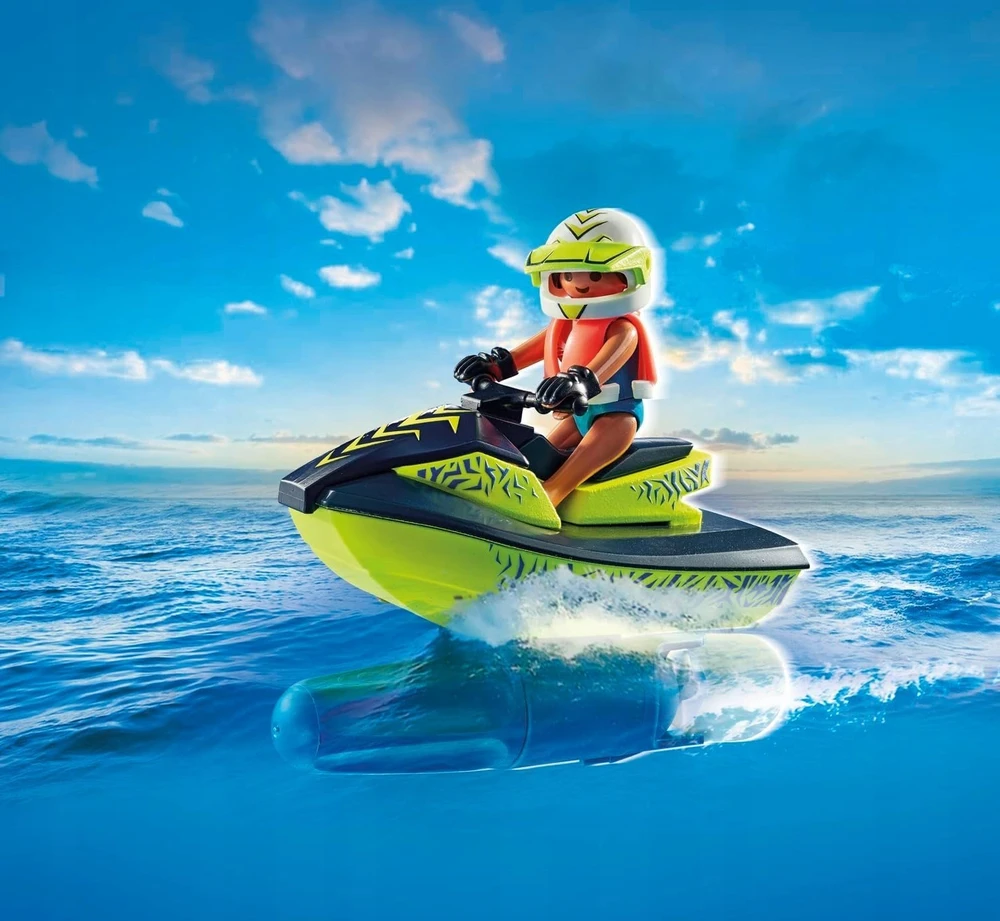 PLAYMOBIL ACTION HEROES Ugniagesių laivas su vandens motociklu 71464