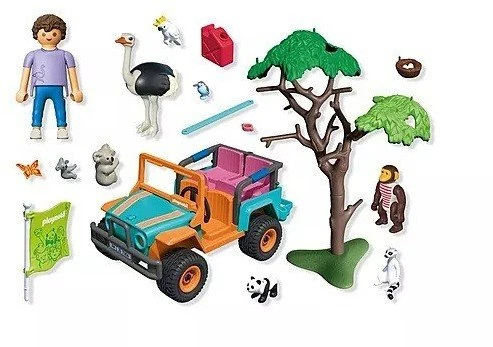 „Playmobil Animals & Friends“ 71854 Spalvinga visureigė transporto priemonė