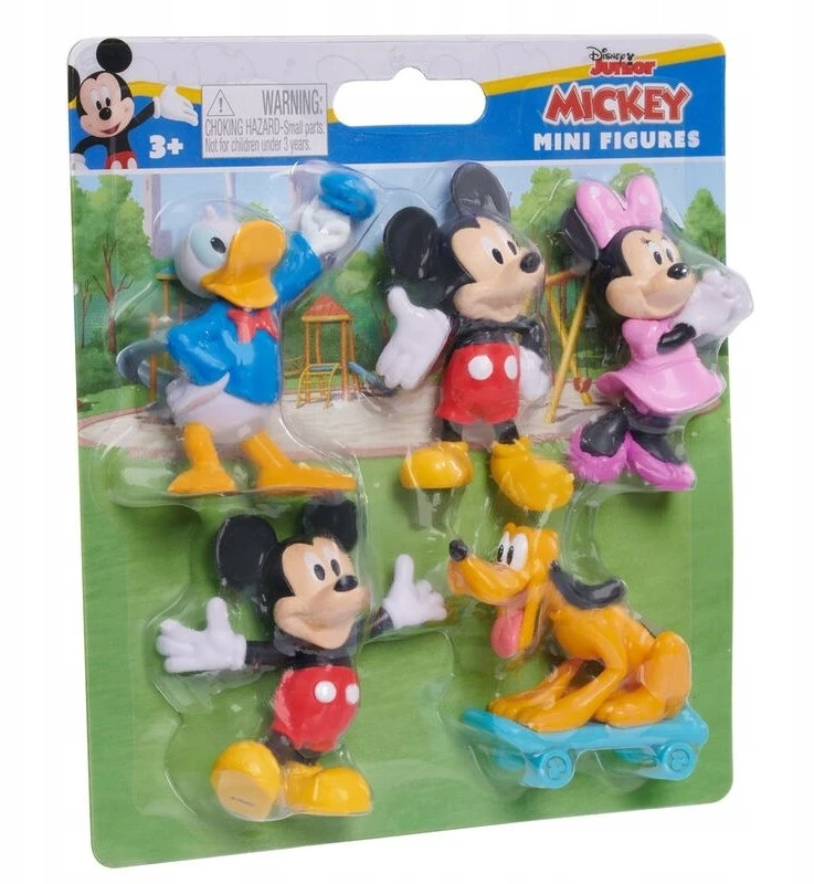 DISNEY RINKINYS IŠ 5 MINIŲ FIGŪRŲ FIGŪRŲ MICKEY MOUSE DONALD ANTIES PLUTO
