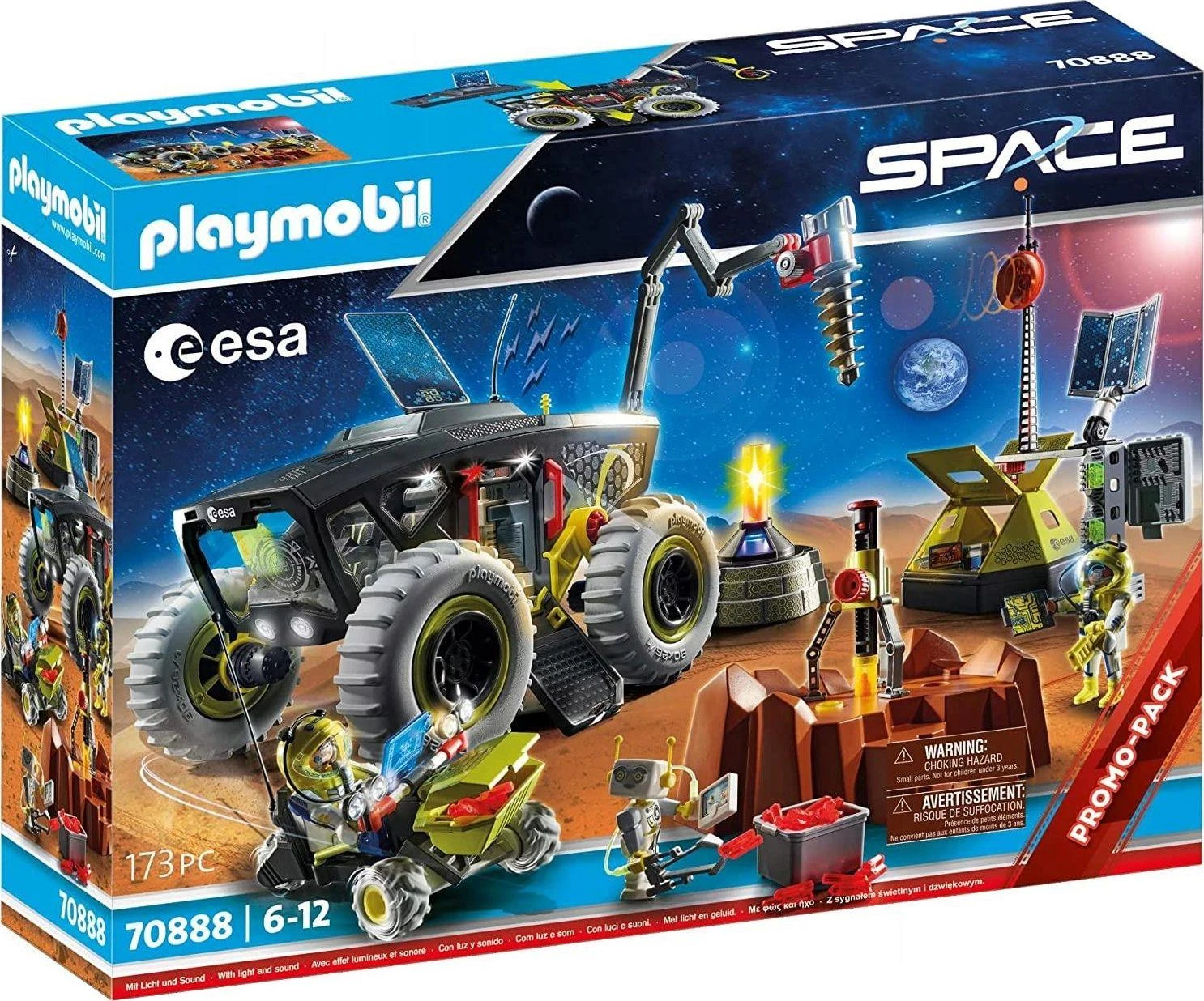 Žaislų Rinkinys - Playmobil 70888 Marsiečių Ekspedicija Su Transporto Priemonėmis, Astronautais, Kosmoso Tyrinėjimu, Daugiaspalvis