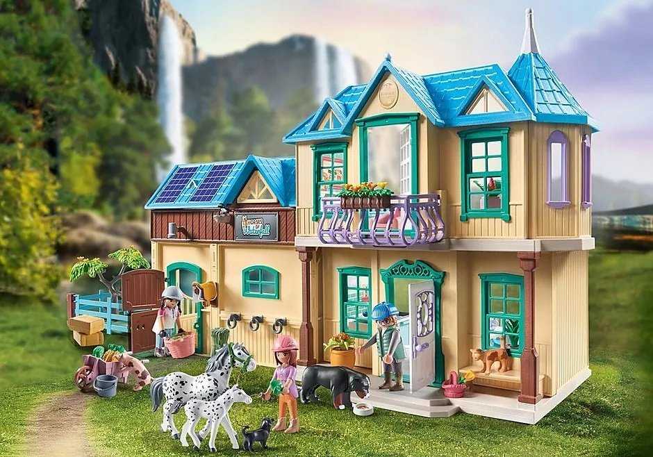 Konstruktorius Playmobil Waterfall Ranch 71351, plastikas