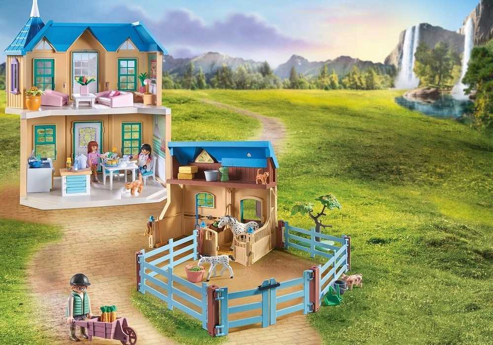 Konstruktorius Playmobil Waterfall Ranch 71351, plastikas