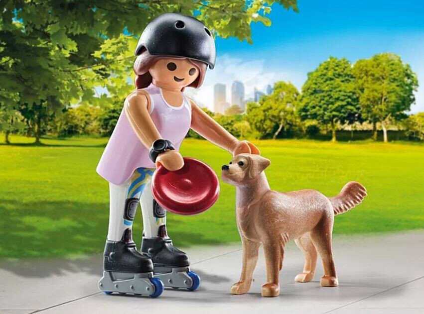 Playmobil My Life 71739 Skaterka su retriverem