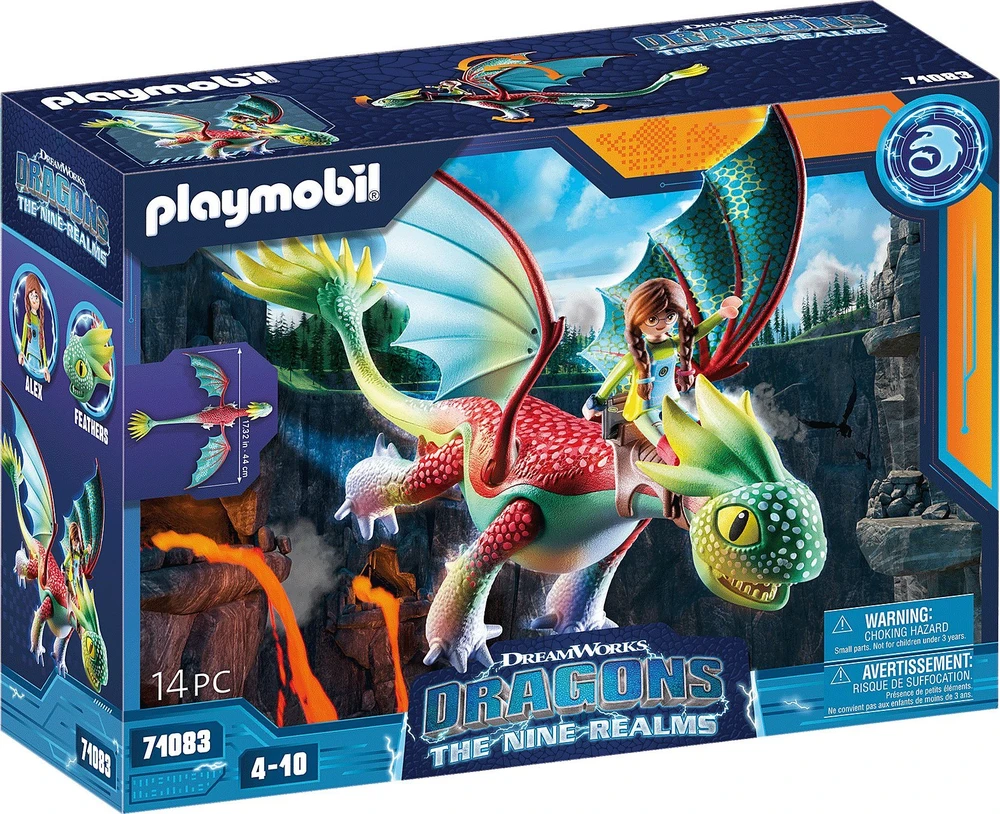 71083 PLAYMOBIL® Dragons, Plunksnos ir Aleksas