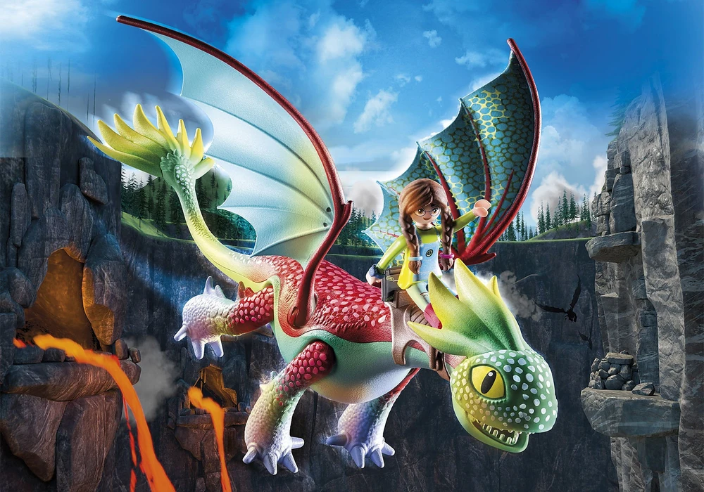 71083 PLAYMOBIL® Dragons, Plunksnos ir Aleksas