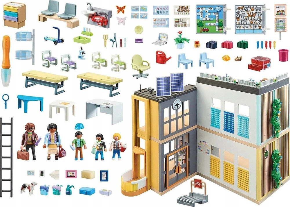 Konstruktorius Playmobil Large School 71327, plastikas