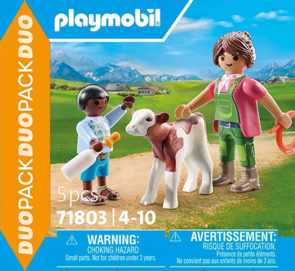 Konstruktorius Playmobil Farmer With Calf 71803