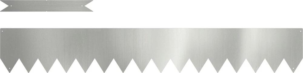 Vejo kraštas 50 vnt. 100 x 0,05 x 15 cm Cinkuota plienas