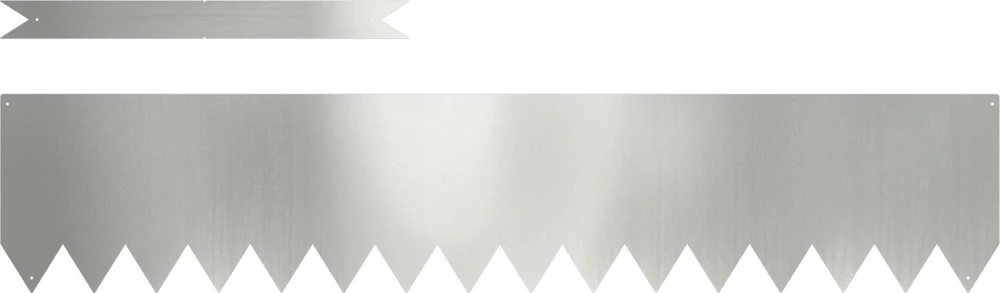 Vejo kraštas 10 vnt. 100 x 0.05 x 20 cm Cinkuota plienas