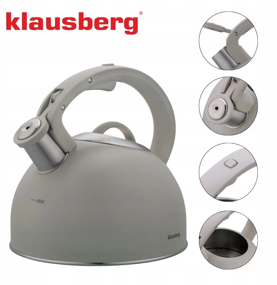 Virdulys, Tradicinis virdulys 2,5 l, pilkas Klausberg