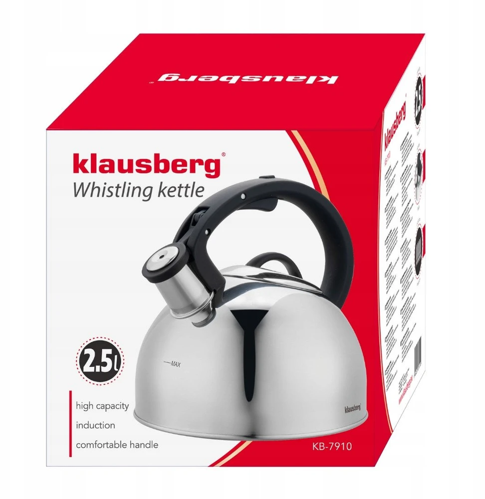 Virdulys, Tradicinis virdulys 2,5 l sidabrinis Klausberg