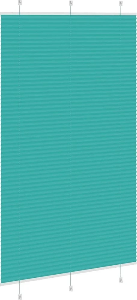 Klostuotos žaliuzės, petroletiškai žalios, 115x200 cm, audinys, plotis 114,4 cm, poliesteris