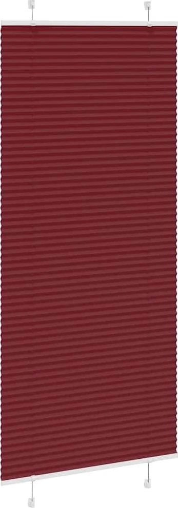 Klostuotos žaliuzės, bordo raudonos, 85x200 cm, audinys, plotis 84,4 cm, poliesteris