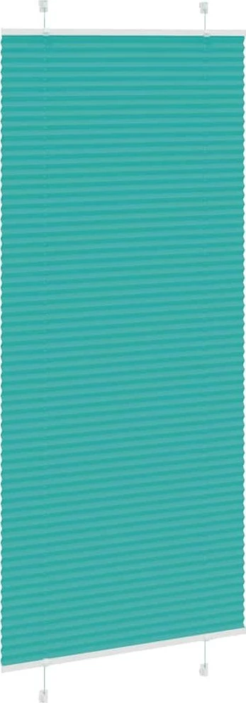 Klostuotos žaliuzės, petroletiškai žalios, 85x200 cm, audinys, plotis 84,4 cm, poliesteris