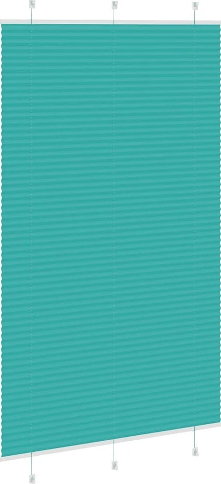 Klostuotos žaliuzės, petroletiškai žalios, 120x200 cm, audinys, plotis 119,4 cm, poliesteris