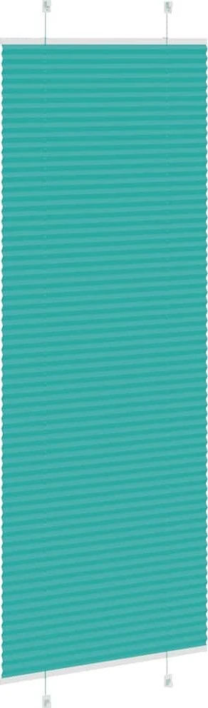 Klostuotos žaliuzės, petroletiškai žalios, 75x200 cm, audinys, plotis 74,4 cm, poliesteris