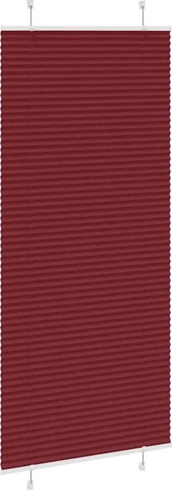 Klostuotos žaliuzės, bordo spalvos, 90x200 cm, audinys, plotis 89,4 cm, poliesteris