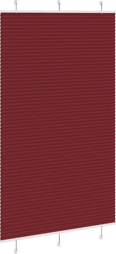 Klostuotos žaliuzės, bordo spalvos, 115x200 cm, audinys, plotis 114,4 cm, poliesteris