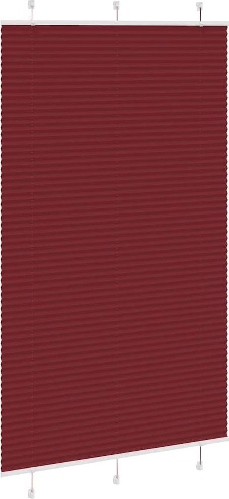 Klostuotos žaliuzės, bordo spalvos, 120x200 cm, audinys, plotis 119,4 cm, poliesteris