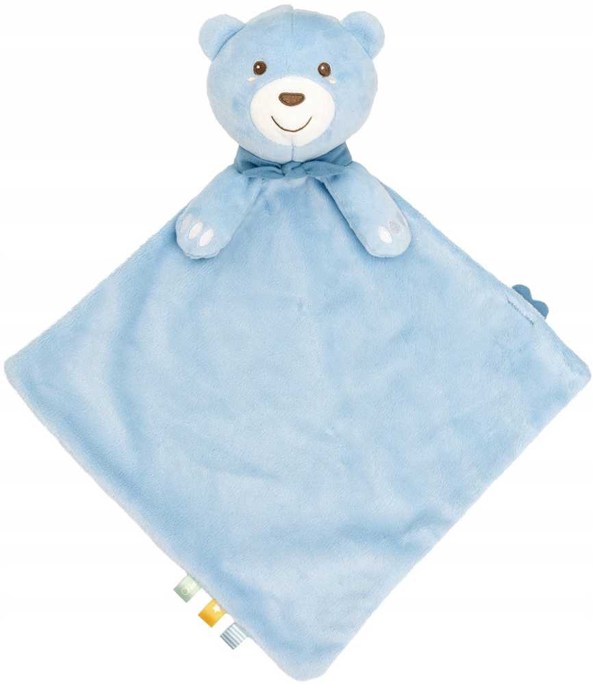Chicco Pliušinis meškiukas su antklodėle 47x40 MAXI DOUDOU mėlynas Chicco