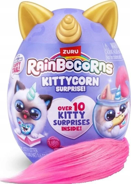RAINBOCORNS pliušinis žaislas su aksesuarais Kittycorn Surprise, 3 serija, asort., 92104