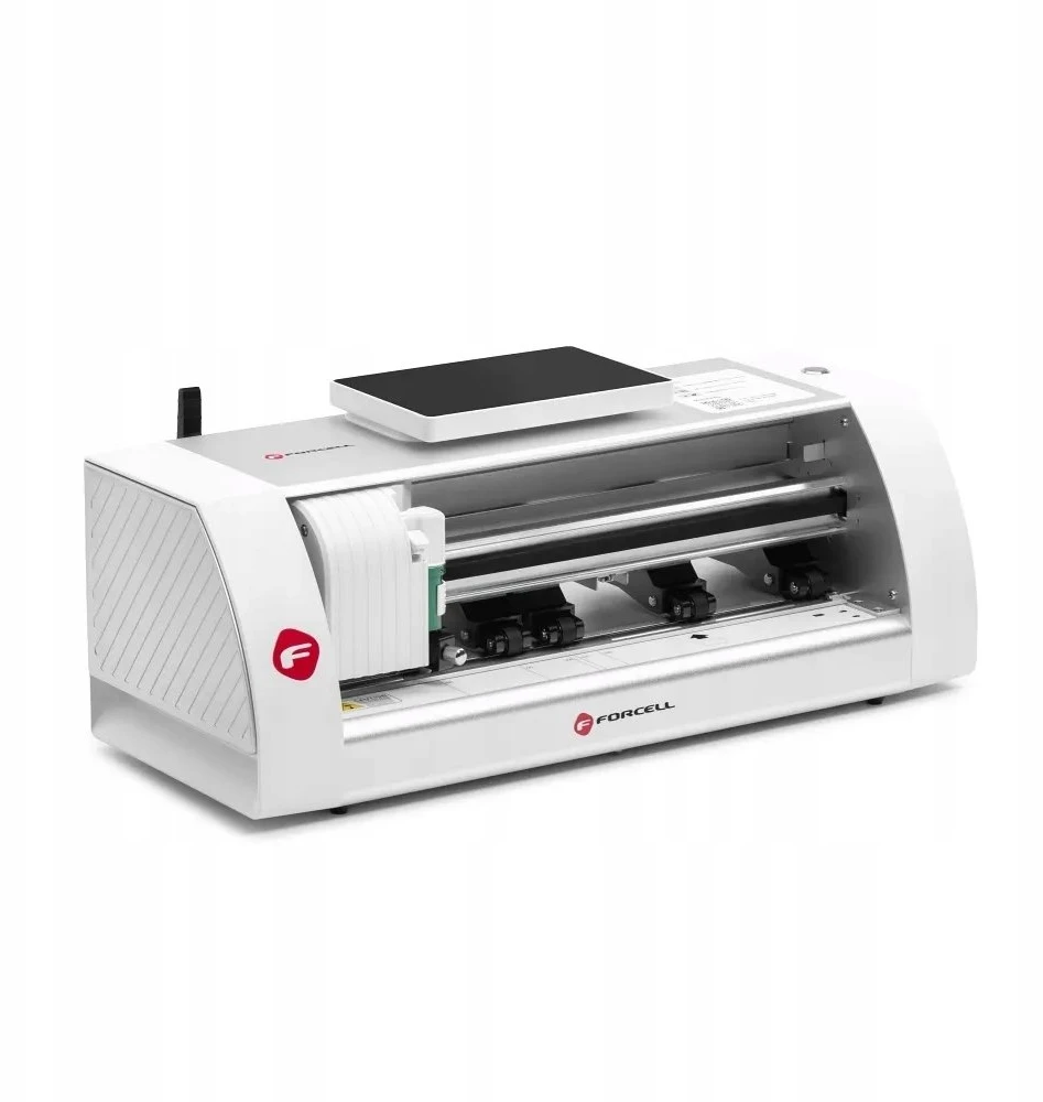 (3-osios kartos). Intelligent filmas cutting machine Forcell with positioning tool baltas