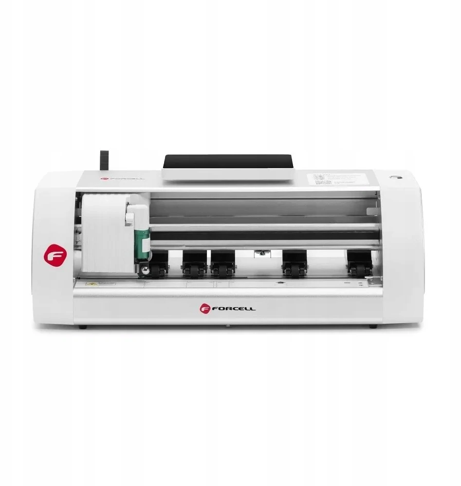 (3-osios kartos). Intelligent filmas cutting machine Forcell with positioning tool baltas