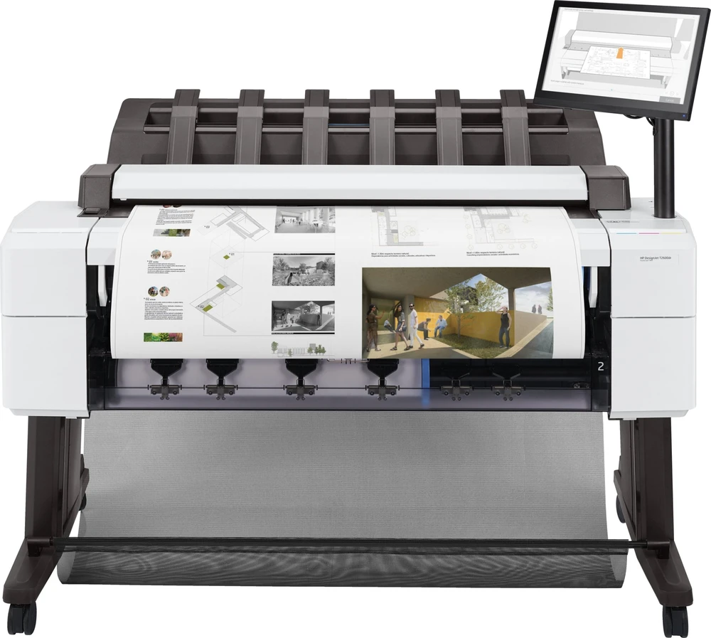Spausdintuvas Ploter HP DesignJet T2600 PostScript - 914 mm (36") Multifunktionsdrucker - spalvotas - Tintenstrahl - 914 x 8000 mm, 610 x 15000 mm (Original) - Rolle (91,4 cm x 91,4 m), 914 x 1219 mm (Medien) - bis zu 0.32 Min./Seite (Drucken) - 1 Rolle - Gigabit LAN