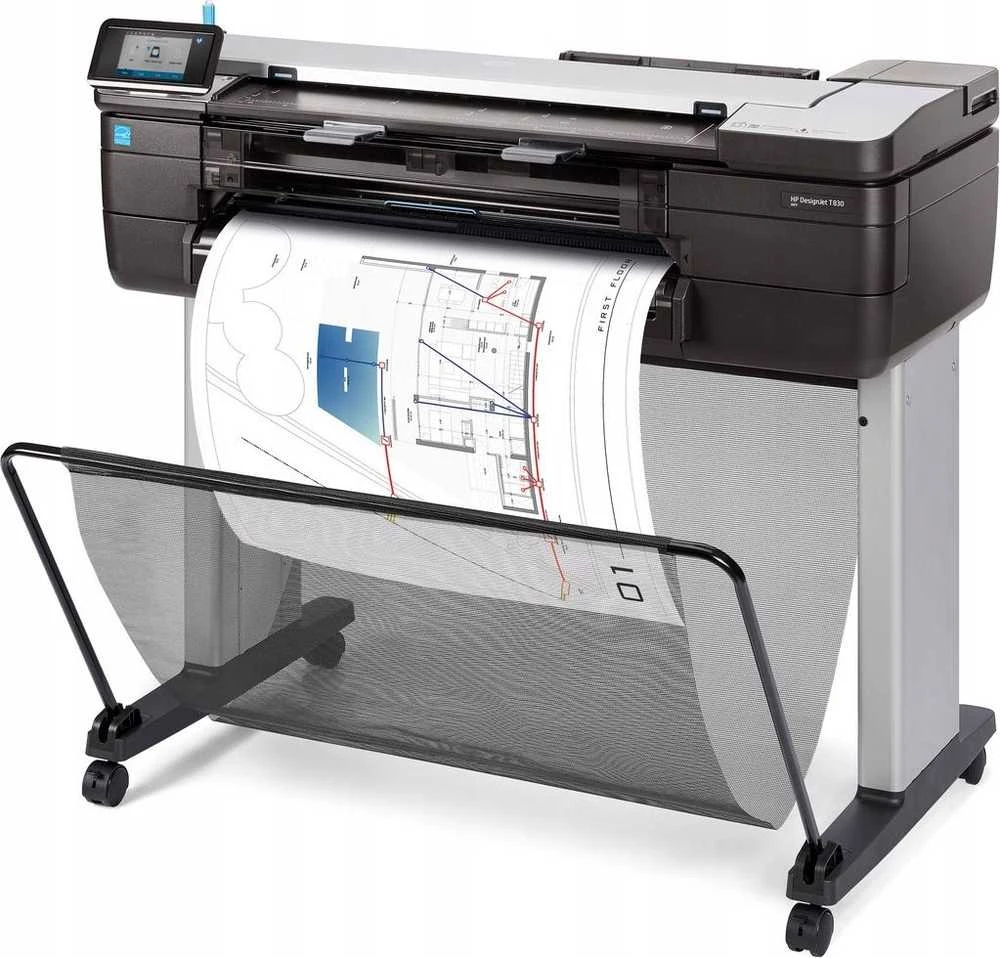 Hewlett Packard (HP) HP DesignJet T830 24 colių daugiafunkcis spausdintuvas su nauju stovu Spausdintuvas