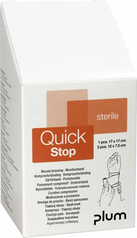 Žaizdų bintas PLUM QuickStop, 3vnt.