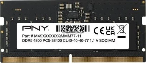 Nešiojamo kompiuterio atmintis Patriot PNY Performance 16 GB DDR5 4800 MHz CL40 tūrinė RAM atmintis