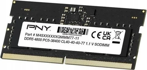 Nešiojamo kompiuterio atmintis Patriot PNY Performance 16 GB DDR5 4800 MHz CL40 tūrinė RAM atmintis