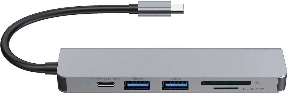 Šakotuvas Carruzzo Conceptronic DONN02G knyginių kompiuterių dokas / jungčių replikatorius USB 3.2 Gen 1 (3.1 Gen 1) Type-C Aliuminis