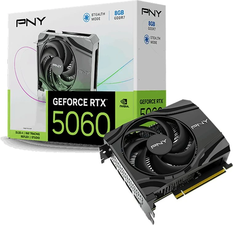 Vaizdo plokštė Pny Technologies Karta graf. PNY RTX 5060 8GB Single Fan