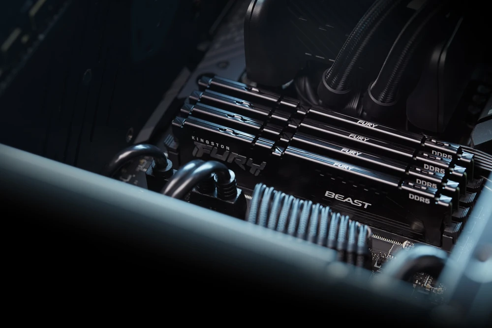 RAM „Kingston Fury Beast“ Juodas 64GB [2x32GB 5200MHz DDR5 CL40 DIMM] KF552C40BB2K2-64