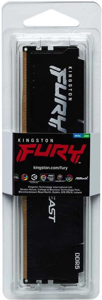RAM „Kingston Technology FURY Beast“ 32 GB 5600 MT/s DDR5 CL40 DIMM Juodas