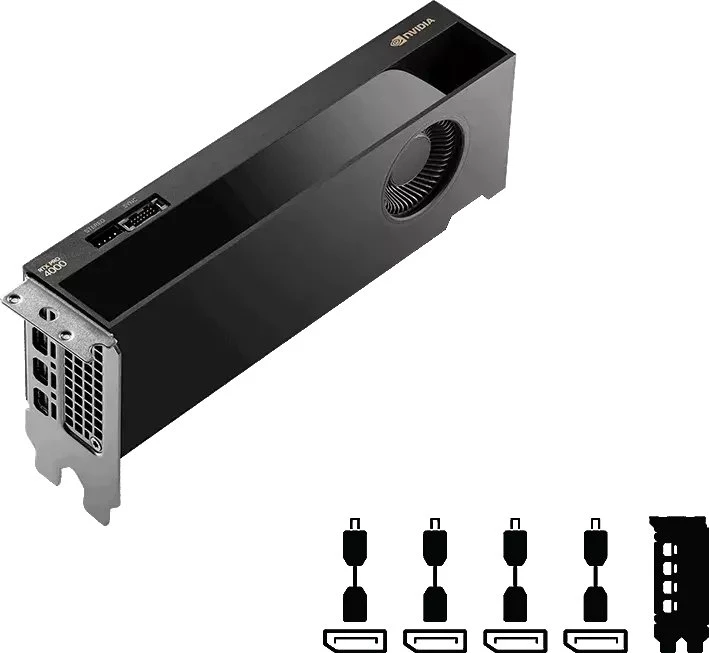 Nvidia Vaizdo plokštė PNY RTX PRO 4000 Blackwell SFF Edition 24GB GDDR7 (900-5G195-2501-000)