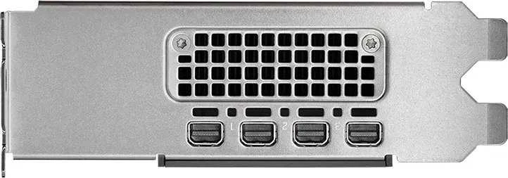 PNY NVIDIA 2000 Ada 16 GB LowProfile OEM versija PCI-Express x16 Gen 4.0, dvigubas lizdas, 16 GB GDDR6 ECC 128 bitų, HDCP 2.2 ir HDMI 2.0 palaikymas su opt. Adapteris 4x Mini DP 1.4a 1x LP laikiklis