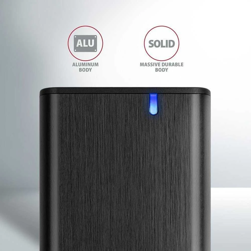 Axagon išorinė USB-C 3.2 Gen 2 metalinė dėžutė M.2 NVMe ir SATA SSD diskams. Be varžtų.
