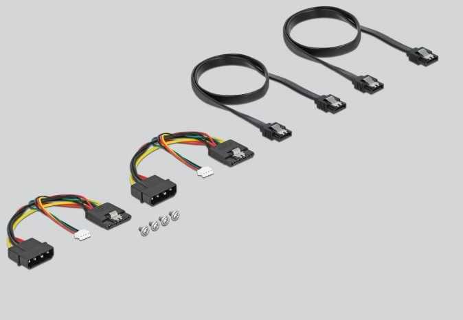 Delock 3,5" nuimamas rėmas 2 x 2,5 SATA HDD