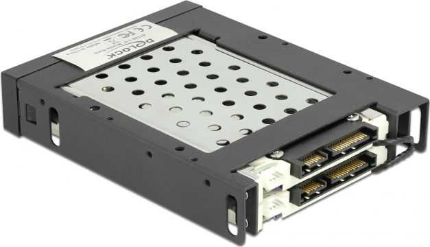 Delock 3,5" nuimamas rėmas 2 x 2,5 SATA HDD
