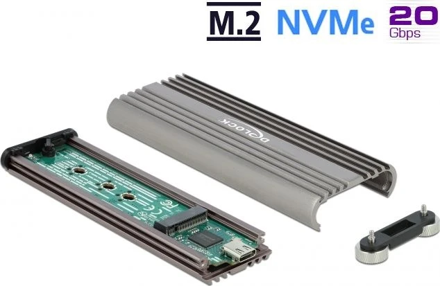 Kieszeń Delock M.2 NVMe PCIe SSD - 20 Gbps USB 3.2 Gen 2x2 (42001)