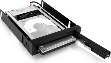 ICYBOX IB-2217StS Icy Box mobilioji stelažas 2.5 SATA HDD arba SSD, Juodas
