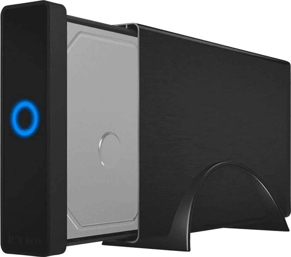 ICYBOX IB-377-C31 Icy Box External 3,5 HDD/SSD Case SATA III, USB 3.1 Type-C, Juodas