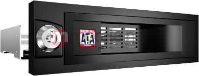 ICYBOX IB-168SK-B Icy Box Mobile Rack 5,25 skirtas 3,5 SATA HDD, juodas