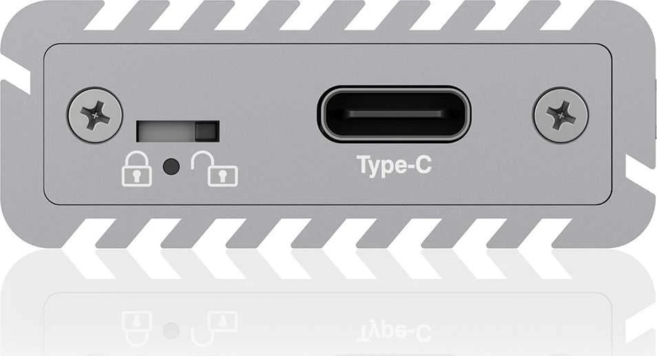 ICYBOX IB-1817Ma-C31 Icy Box Išorinis korpusas skirtas M.2 NVMe SSD, USB 3.1 Type-C, Sidabrinis