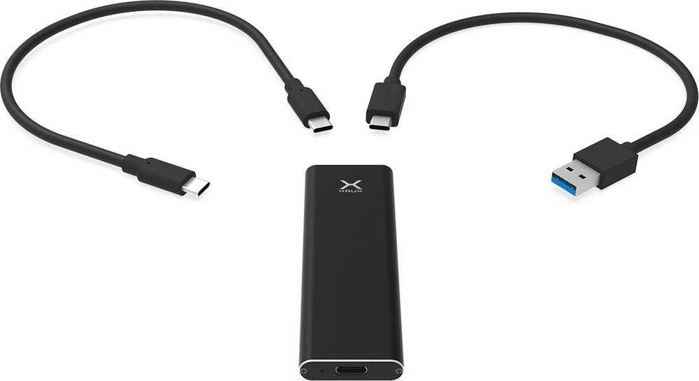 Krux M.2 NVME USB-C korpusas