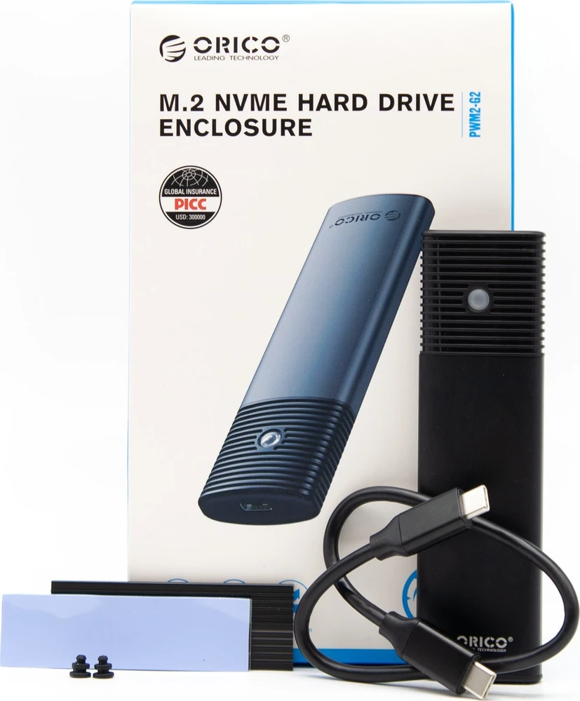 ORICO M.2 ENCLOSURE, USB 3.2 Gen 2 Type-C M.2 NVMe SSD