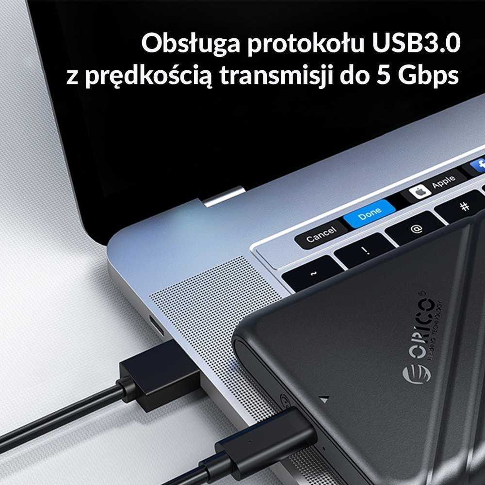 Orico 2.5' HDD / SSD korpusas, 5 Gbps, USB 3.0 (juodas)